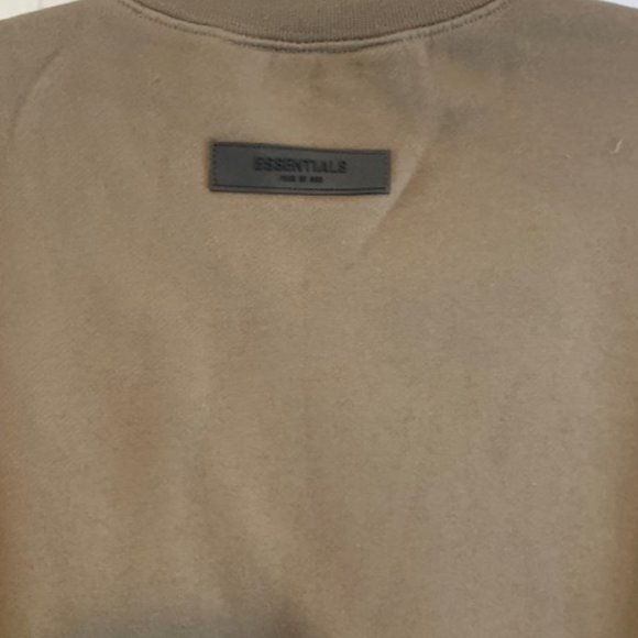 Essentials Fear of God Relaxed Wood Crewneck Fleece Oversized Sweatshirt NWT - Picture 8 of 12